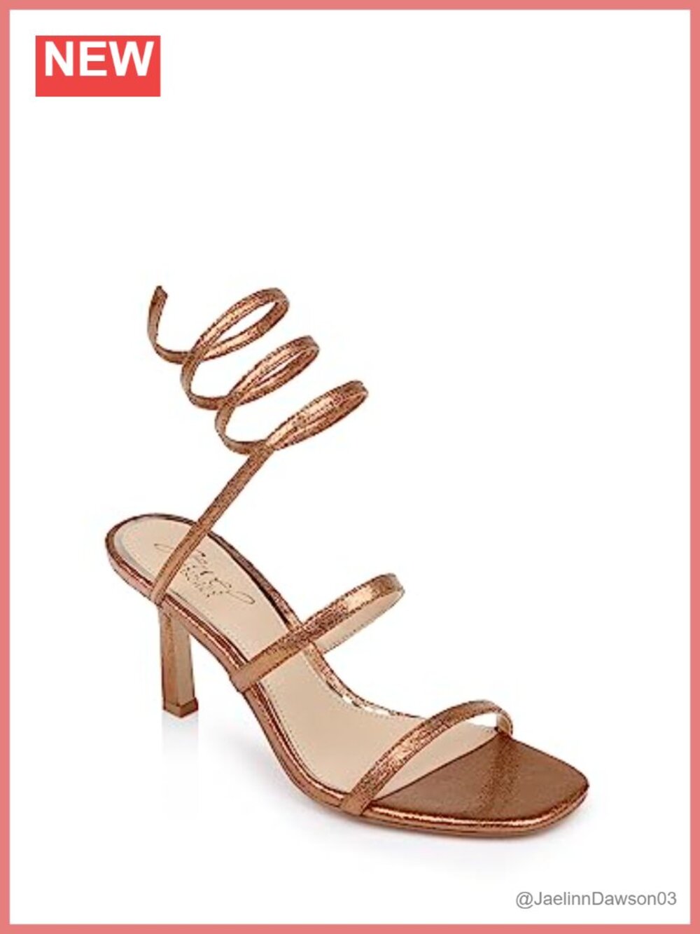 Metallic Wrapped Ankle Stiletto Heels Open Toe Lace Up Padded Dress Shoes